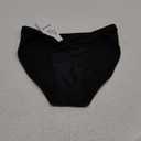 Period Swimwear-Menstrual Swimwear Bikini Bottoms-Black Mid Waisted Leakproof Swim Bottoms for Teens, Girls, Women size Small