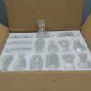 36Pcs Bud Vases Set Small Vintage Glass Bottles Clear Bud Vases in Bulk Multiple Shape Cute Glass Vases for Rustic Wedding Centerpieces Table Decorations and Home Decor(Clear)