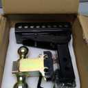 Adjustable Drawbar Trailer Hitch - 20,000 LBS, Fits 2 and 2-5/16 Inch Balls, US Gov Tested & Certified, for RV Towing, Motorcycles & Powersports