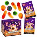 15 Pack Halloween Gummy Body Parts - 5 Pcs Per Bag (75Pcs Per Box ) Holiday Themed Gummy Candy  Trick Or Treat Delicious Candys - Bulk Halloween Candys Great Use, For Kids, Trick or Treat, Party Favor, Classrooms, Goodie Bags