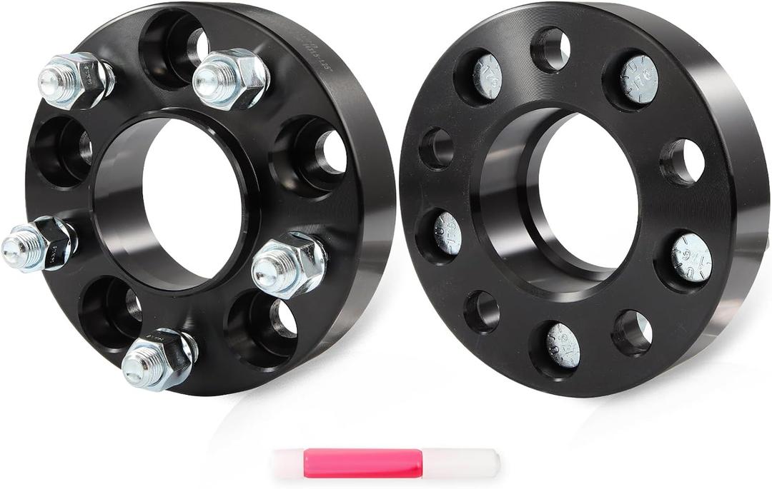 ECCPP 5x4.5 to 5x4.5 Wheel Spacers 1.25 inch 5 lug Fit For Ford Explorer 2020-2025 For Ford Mustang 2015-2025 For Lincoln Aviator 2020-2025 with Studs 14x1.5 Centric Bore 70.5mm-2PCS