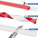 Flexible Quarter Round Molding Bendable Molding Trim,Peel and Stick Silicone Rubber Edge Trim for Floor,Tub,Cabinet,Flexible Shoe Molding Around Curved Stairs,Columns and Wall-118 L x 0.6 W x 0.6 H