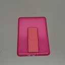 Clear Case with Stand for 7" All-New Kindle Paperwhite Cases 2024 (12th Gen) & Kindle Colorsoft Signature Edition | Anti-Yellowing, Ultra Slim Scratch-Proof Kindle Cover with Left-and-Right Hand Strap (C-Rose Red)