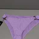 Women O Ring Bikini Bottoms Full Coverage Swimsuit Bottom Low Waist Low Rise Bathing Suit Lavender L