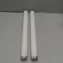 (2 Pack) 18 inch F15T12/Soft White K&B Fluorescent Tube, T12 15Watt Warm White 3000K Replacement for Kitchen & Bath Light Bulb,G13 Bi-pin Base