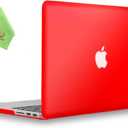UESWILL Matte Hard Shell Case Cover Compatible with MacBook Pro (Retina, 13 inch, Early 2015/2014/2013/Late 2012), Model A1502/A1425, No CD-ROM, No USB-C, Red