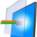 Anti Blue Light Screen Protector for 20, 20.2, 21.5, 21.6, 22 Inches - 16:9 / 16:10 Aspect Ratio Computer Monitor Hanging Type Blue Light Blocking Filter Anti Scratch Eye Protection Shield for Desktop Computer