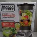 BLACK+DECKER PowerCrush Multi-Function Blender with 6-Cup Glass Jar, 4 Speed Settings, Silver