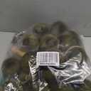 Liliful 24 Pcs Large Christmas Velvet Beads Garland for DIY Craft Flocking Ball Christmas Tree Ornament Hanging Beads for Xmas Tree Fireplace Decoration Holiday Supplies(Dark Green)