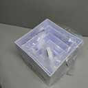 6 Pcs Buffet Risers with Mini Sign and Maker, Food Risers Display Stands for Buffet Table Party Catering Dessert Jewelry Collectibles, Nesting Cube Boxes with Hollow Bottoms (8",7",6",5",4",3")