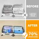 SpaceAid Travel Vacuum Bags for Luggage with Electric Pump, 24 Pack Vacuum Seal Bags for Clothing Travel, Space Saver Compression Bag for Backpack and Suitcase