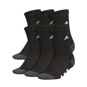 adidas Boys' Youth Athletic Cushioned 6-Pack, Crew Socks Kids for Sports, Durable & Breathable