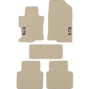 Fit 2008-2012 Honda Accord Sedan 4Door Floor Mat IKON Style Beige