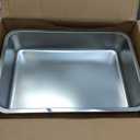 Large Stainless Steel Litter Box with High Sided, Metal Cat Litter Box, Odor-Free Non-Stick Litterbox Pan, Easy to Clean Pet Supplies Toilet Tray for Indoor Cats, Kittens or Multicat Homes
