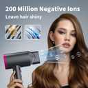 ANNE BETTY Ionic Hair Dryer with Diffuser, Powerful 1800W Blow Dryer for Women & Men, Fast-Drying Hair Dryer with Nozzle for Home, Salon, Travel