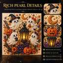 ZLQWE DIY Pearl Diamond Painting Art Kit,2026 New Pearl Beads Art Craft for Adults & Beginners,Gemstone Diamond Dots Beads Painting for Home Wall Decor, Multicolor Halloween 02