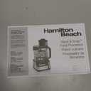 Hamilton Beach Stack & Snap Food Processor and Vegetable Chopper, BPA Free, Stainless Steel Blades, 12 Cup Bowl, 2-Speed 450 Watt Motor, Black (70725A)