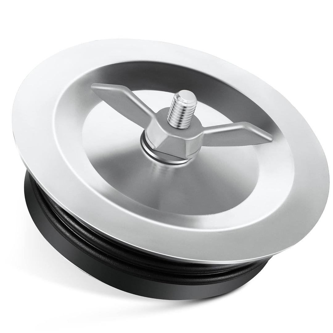 Dreyoo 1 Pcs 6 Inch End of Pipe Gripper Mechanical Plug, Steel Drain Pipe Cover with Galvanized Screw and Wing Nut for Outdoor Sewer Cleanout Drain