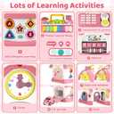 Marstone Toddler Toys for 1 Year Old Girl Gifts: First 1st Birthday Gifts for Girls and Boys, 8-in-1 Musical Learning House Baby Toys 6-12 12-18 Months, Educational Toddler for Ages 0-2