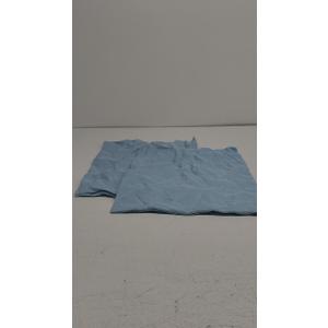 MIULEE Pack of 2 Decorative Outdoor Solid Waterproof Throw Pillow Covers Faux Linen Garden Farmhouse Coastal Cushion Cases for Summer Patio Tent Balcony Couch Sofa 18x18 Inch Blue Gray