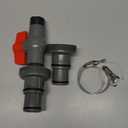 Pool Hose Adapter Connector, Kardeep 1-1/4" or 1-1/2" T Joint Pool Hose Connector Plastic Coupling for Swimming Vacuum Adapter, Cleaner, and Filter Pump Hoses (3 Way - 1.5-1.25+1.5)