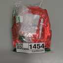 100 PCS Red Resealable Mylar Holographic Bags Food Storage Smell Proof Bags with Front Window Packaging Pouch for Cookies Sample Jewelry Snack, 3.15x5.51 Inch