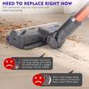 Ball Wheel + Vacuum Head Connector Replacement Compatible with Dyson V10 V11 V15 100W High Torque Cleaner Head Accessories