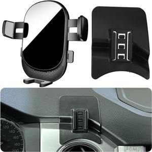 Car Phone Holder for Toyota Tundra Auto Accessories[Special vehicle installationonly For 2014-2021 Tundranon universal][Auto Lock Hands Free Cell Phone Mount Car fits for iPhone & All Smartphones]