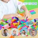 120PCS Kids Party Favors Fidget Toys Bulk Its Birthday Party Favors for Toddlers Adult, Small Classroom Prizes Box Fidgets Toys for Kids, Goodie Bag Stuffers, Treasure Chest, Pop Fidget Keychain