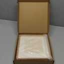 8x8 Teak Wood Picture Frame with Real Glass and Double Mat  Fits 6x6 or 5x5 Photos, Natural Wooden Square Frame for Wall or Tabletop Display