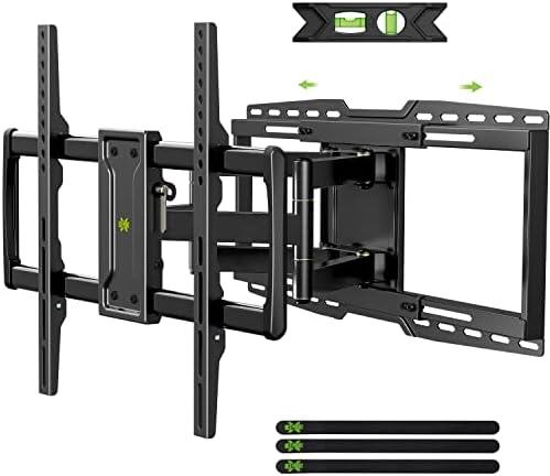 USX MOUNT UL Listed Heavy Duty TV Wall Mount for 32-90" TVs up to 150lbs with 8" Sliding Design, Ultra-Large TV Mount Bracket for up to 24" Studs with Swivel, Tilt & Leveling, Max VESA 600x400mm