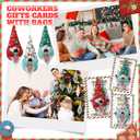 Newwiee 20 Sets Christmas Coworker Gift Gnome Ornaments Bulk with Appreciation Cards Coworkers are Like Christmas Light Plush Gnome Elf Hanging Thank You Gift for Employee Office Home Xmas Tree Decor