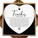 Teacher Appreciation Gifts Thank You Gifts for Women Best Teacher Gift for Women End of Year Christmas Birthday Gift for Teachers Ceramic Ornaments