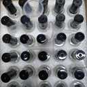 Bright Creations Mini Empty Nail Polish Bottles with Brush - Refillable Glass Vials for Making Nail Polish - Mini Bottles with Brush Caps & Funnels for Travel Essentials - 5 ml, Pack of 30