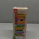 Nene Toys Wooden Tumble Tower Game with Animals & Colors, 4-in-1 Educational Family Board Game for Kids Ages 3-9, Creativity & Cognitive Skills Booster - Gift for Boys Girls 3+ Years