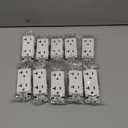 BESTTEN 10 Pack 20 Amp Decorator Wall Receptacle Outlet, Non-Tamper-Resistant, 20A/125V/2500W, Residential and Commercial Use, UL Listed, White