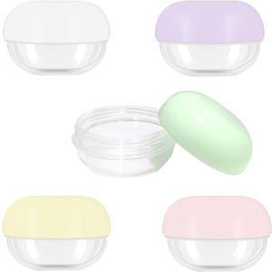 5 Pcs 10ml Small Travel Containers - Convenient Travel Jars for Creams, Travel Lotion Container, Travel Makeup Containers Essential Compact Size for Traveling