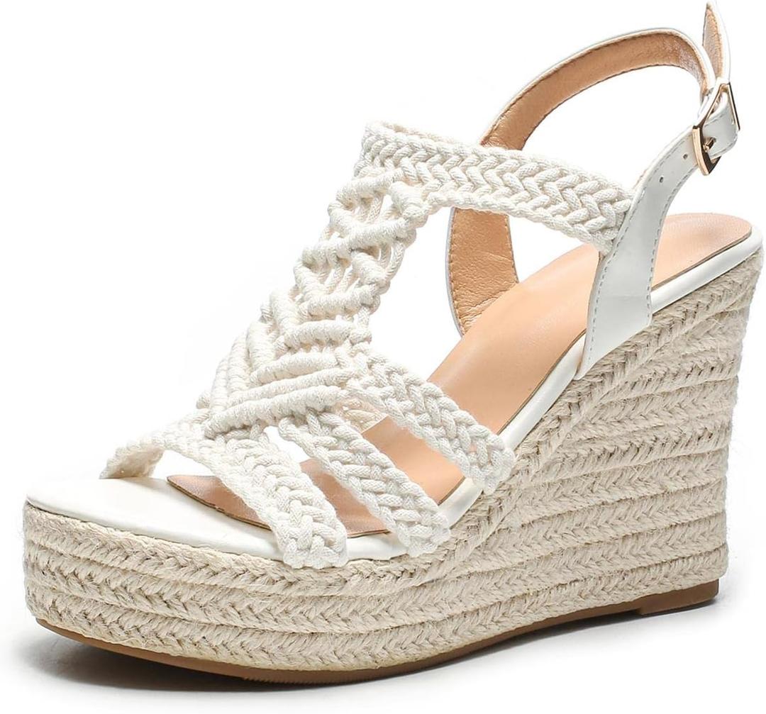 Sopends Espadrille Wedge Sandals for Women Platforms & Wedges Size 36