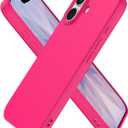 Compatible with iPhone 17 Case, Shockproof Liquid Silicone Protective Phone Case with Soft Anti-Scratch Microfiber Lining Ultra Slim Drop Protection Phone Cover (Rose Red)