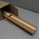 Juexica 1 Pcs Natural Bamboo Wall Panel for Interior Wall 48''x96'' Bamboo Covering Renewable Pole Wainscoting Room Divider Wrap Decor for Bedroom Living Room Kitchen Island Office (Carbonized)