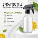 Unijoy Fine Mist Spray Bottles for Plants - 2-Pack 10oz Leak-proof Water Sprayer - Heavy Duty Small Plastic Empty Mister & Squirt Bottle with Adjustable Nozzle for Hair & Cleaning