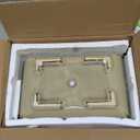 Ceramic Bonsai Pots with Drainage Hole, Set of 2 Rectangular Glazed Bonsai Planters for Indoor/Outdoor Use, Shallow Brown Bonzai Tree Pots for Succulent, Orchids, Cacti, Home, Patio, Garden, 8.7"x5.9"