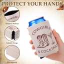 12 Pcs Cowgirl Can Coolers Bachelorette Party Favors Cowgirl Wedding Gift Personalized Drink Holders for Bachelorette Party Favors