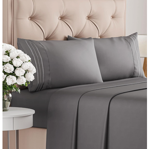 Full Size 4 Piece Sheet Set - Comfy Breathable & Cooling Bed Sheets Set - Hotel Luxury Bedding for Women, Men, Kids, Teens, Boys & Girls - Deep Pockets, Ultra-Soft, Wrinkle Free 