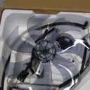 ZMISHIBO Ceiling Fans with Lights and Remote, 19.7'' Low Profile Ceiling Fan, 3000-6000K Dimmable Modern Flush Mount LED Fan Light, 6 Wind Speeds, Black Fandelier Ceiling Fans for Bedroom