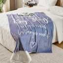 Thinking of You Gifts for Women Men  Get Well Blanket 50x60 Inch, Grey Flannel Comfort Hug Blanket, Sympathy Throw for After Surgery, Chemo, Illness, Recovery