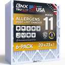 BNX TruFilter 20x23x1 Air Filter MERV 11 Allergy, Dust & Pet Defense 6-Pack