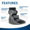 United Ortho USA14015 Short Cam Walker Fracture Boot, Medium (Black, M)