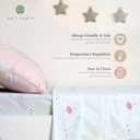 Salt Earth 100% Cotton 210TC Kids Bedsheet, Twin Sheets Set, Toddler Bed, 3 Piece Bedding Set Including Flat Sheet, Fitted Sheet & Pillowcase, Themed Cute Sheets Kids Bed (Unicorn/Rainbow Pillow)