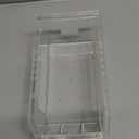 Hudson Exchange 7-1/2" x 4" x 3" Plastic Stackable Storage Bin and Hanging Container (Crystal Clear, 1 Pack)